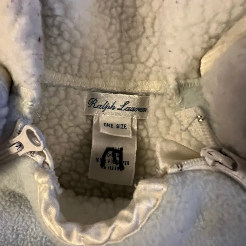 Ralph Lauren Vintage‎ Unisex Hooded Baby Fleece Bunting Snowsuit One Size